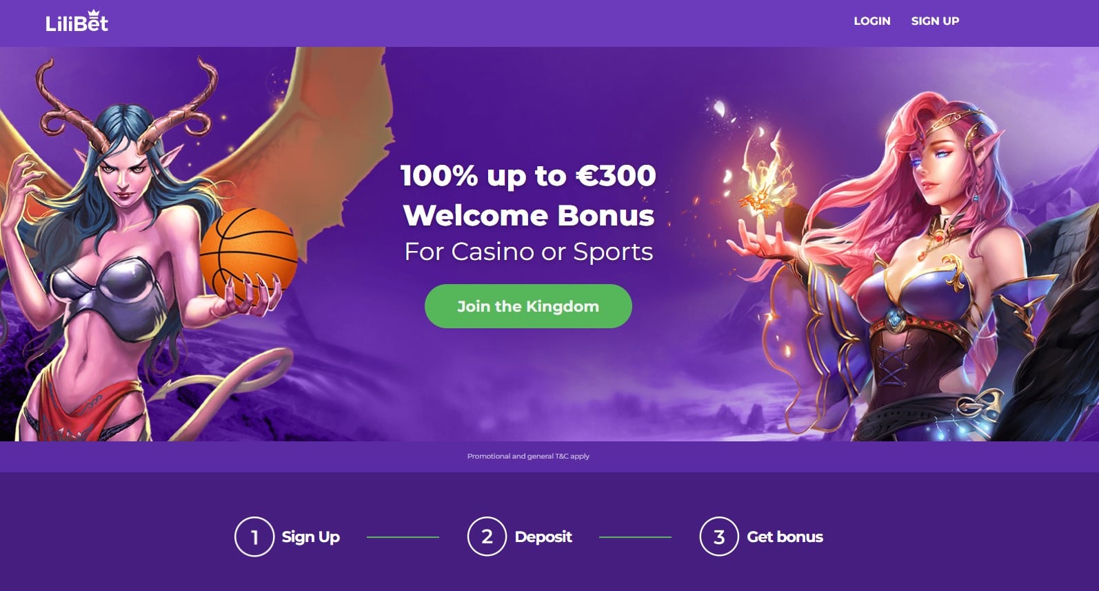 Lilibet Promo Code Get 100 bonus up to €300 when you join